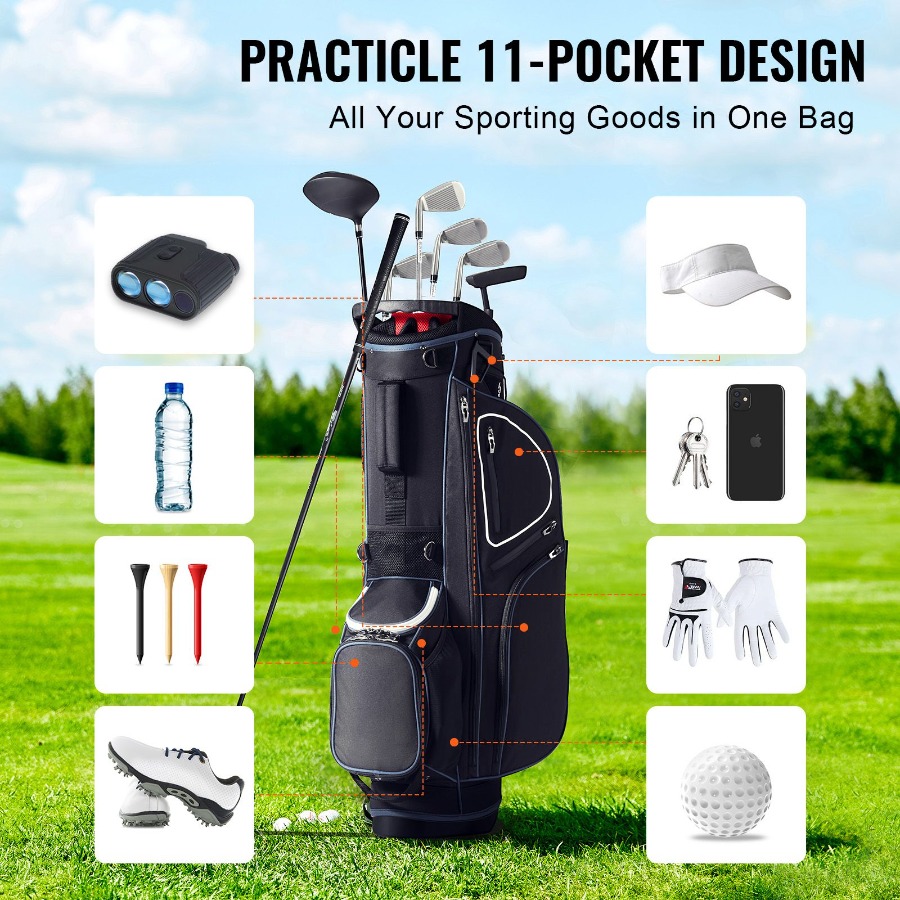 Bolsa para Carro de Golf con O - Golf Bag Stand Cart reseña y precio