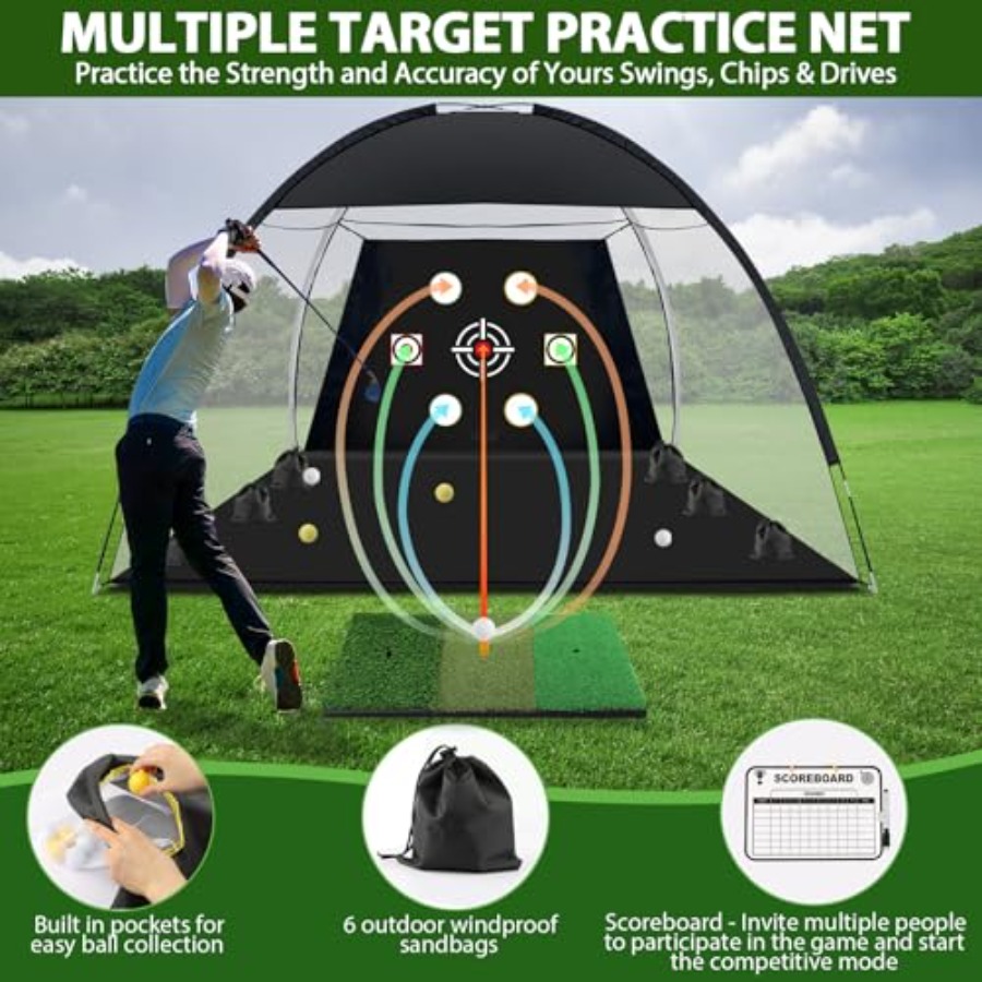 Red de golf, red de práctica d - Practice Net Hitting reseña y precio