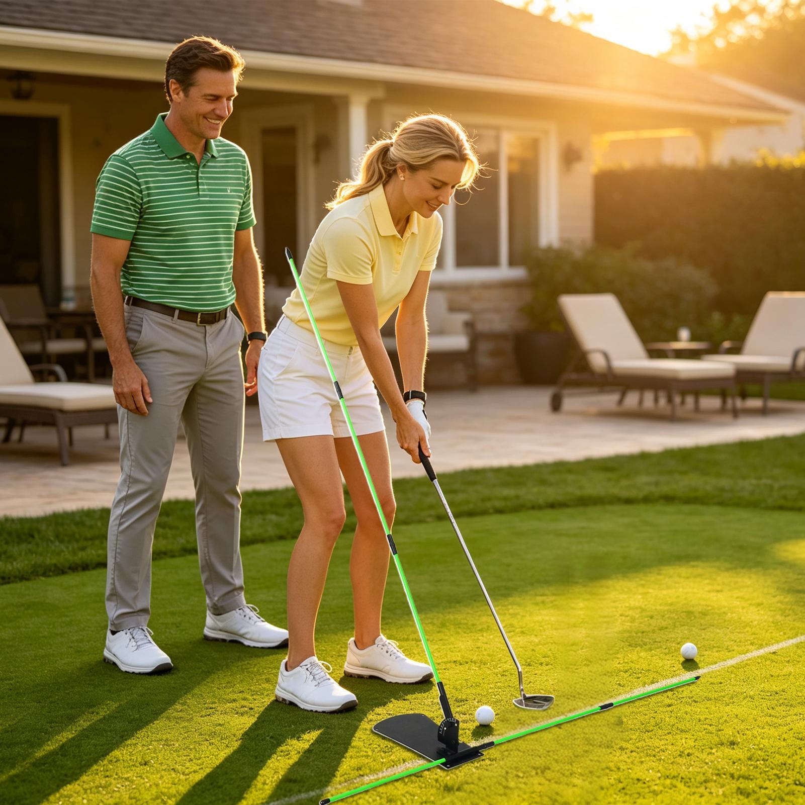 Entrenador de plano de swing d - Golf Equipment For Beginners reseña y precio