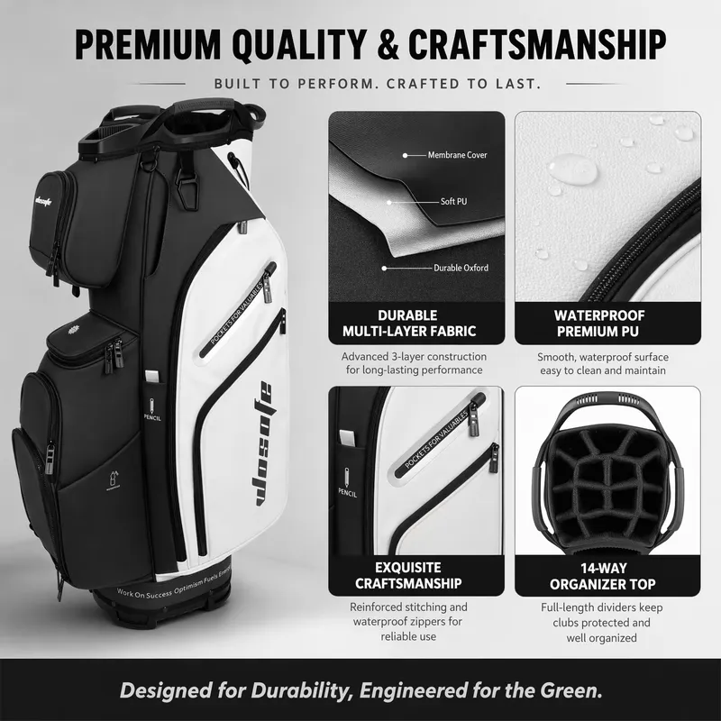 Bolsa de Golf Wosofe de 14 Com - Golf Bag Stand Cart reseña y precio